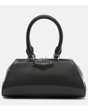 Givenchy Antigona Cube Mini Leather Tote Bag - Black