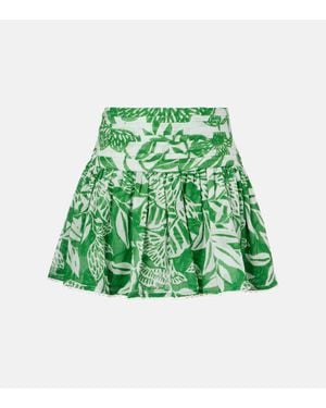 Poupette Minifalda Colleen De Algodon Floral - Verde