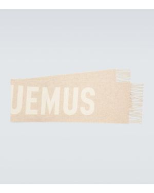 Jacquemus Bufanda L'Echarpe De Lana Con Flecos - Neutro