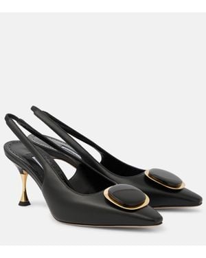 Manolo Blahnik Pumps Slingback Chiaran 70 - Nero