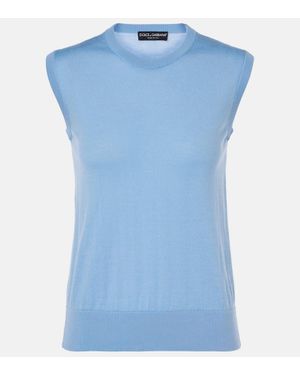Dolce & Gabbana Top Dg - Blu