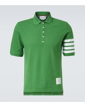 Thom Browne Polohemd Aus Baumwolle - Grün
