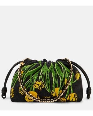 Loewe Paula's Ibiza Clutch Flamenco Medium - Grün