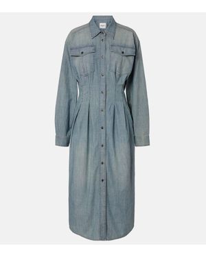 Isabel Marant Hemdblusenkleid Nolwen Aus Chambray - Blau