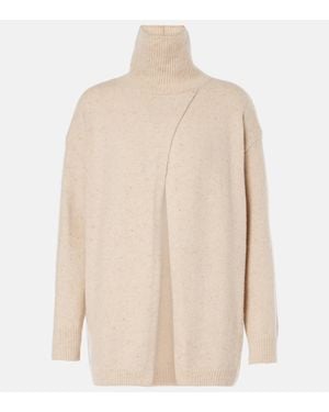 Max Mara Leisure Angelo Wool-Blend Turtleneck Jumper - Natural