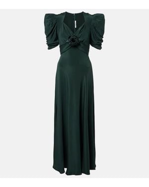 Rodarte Cocktailkleid Aus Seiden-Charmeuse - Grün
