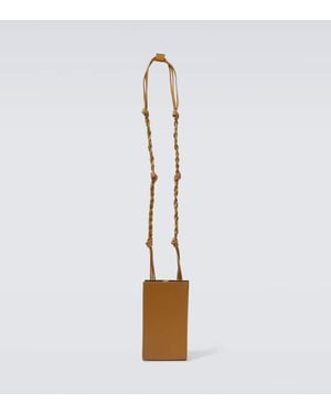 Jil Sander Smartphone-Etui Aus Leder - Weiß