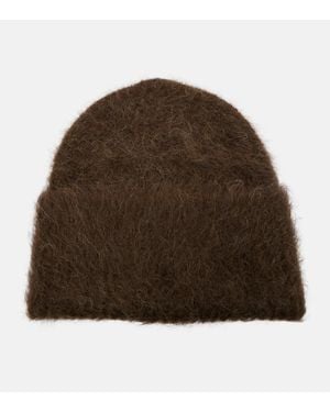 TOTEME Alpaca-Blend Beanie - Brown