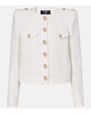 Balmain Denim Jacket - White