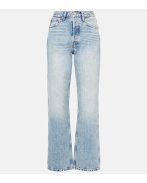 RE/DONE 90S High-Rise Straight Jeans - Blue