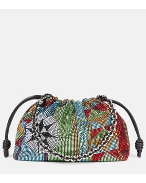 Loewe Paula's Ibiza Clutch Flamenco Medium - Grün