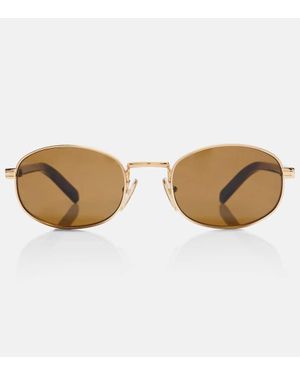 Prada Ovale Sonnenbrille - Braun