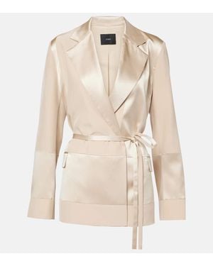 JOSEPH Jacke Amelia Aus Seidensatin - Natur