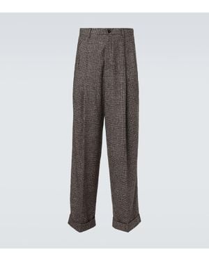 Dolce & Gabbana Weite Hose Aus Einem Alpakawollgemisch - Grau