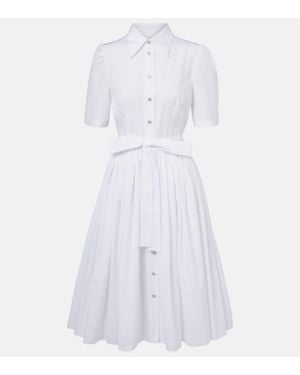 Dolce & Gabbana Cotton Poplin Shirt Dress - White