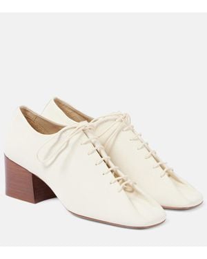 Lemaire Schnuerschuhe Souris 55 Aus Leder - Weiß