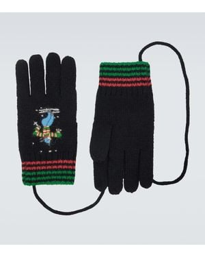 Bode Wool Gloves - Black