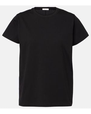 The Row Florie Cotton Jersey T-Shirt - Black