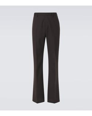 Dries Van Noten Hose Aus Wolle - Grau