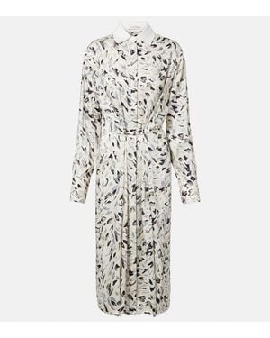 Altuzarra Floyd Printed Cotton-Blend Shirt Dress - White