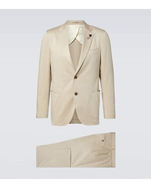 Lardini Traje De Mezcla De Algodon - Neutro