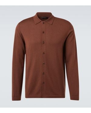 Slowear Polohemd Aus Schurwolle - Braun
