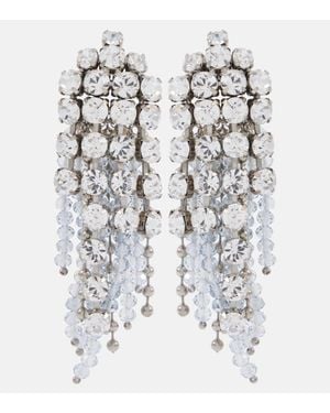 Givenchy Boucles D'Oreilles Crystal Bow - Blanc