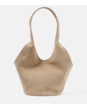 Aesther Ekme Phantom Bucket Medium Suede Tote Bag - Natural