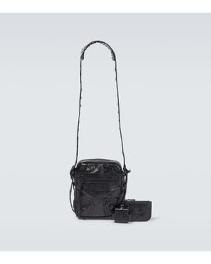 Balenciaga Messenger Bag Le Cagole Aus Leder - Weiß