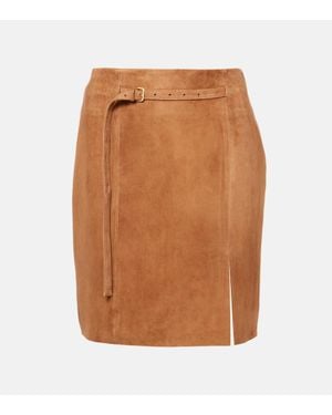 Vince Suede Miniskirt - Brown