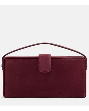 Magda Butrym Clutch Apolonia Aus Veloursleder - Rot