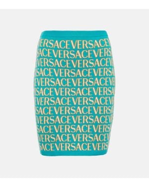 Versace Minirock Allover - Grün