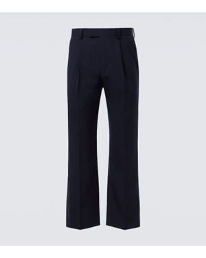 AURALEE Gerade Hose Aus Wolle - Blau