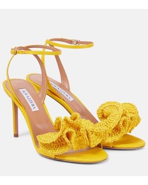 Aquazzura Sandali Noches Tropicales 85 - Giallo