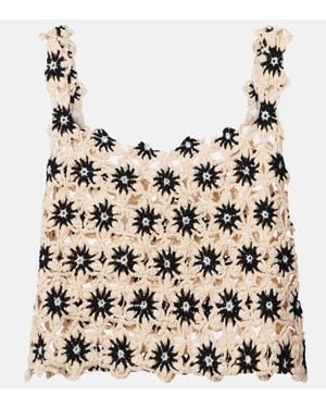 The Upside Luminary Crochet Crop Top - Natural