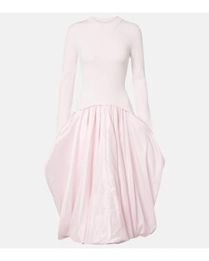 Jonathan Simkhai Kenlie Ribbed-Knit Midi Dress - Pink