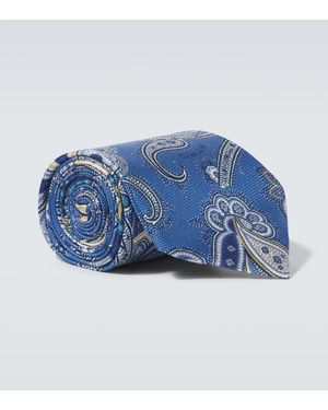 Etro Krawatte Aus Jacquard - Blau