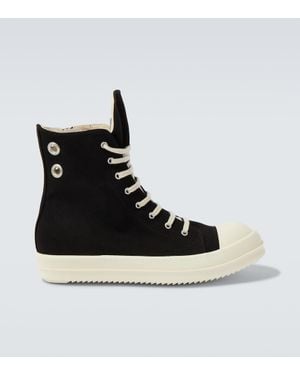 Rick Owens High-Top-Sneakers Hollywood - Schwarz