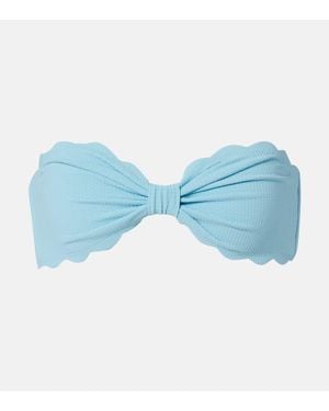 Marysia Swim Top De Bikini Bandeau Antibes - Azul