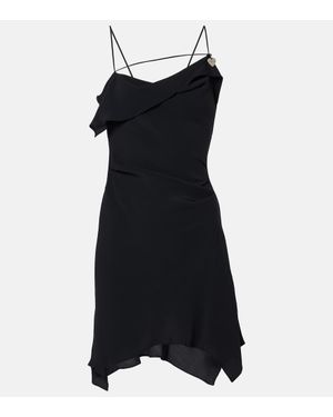 Acne Studios Abito Corto Asimmetrico - Nero