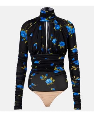 Blumarine Body Aus Jersey - Blau