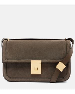 DeMellier London Paris Suede Crossbody Bag - Green