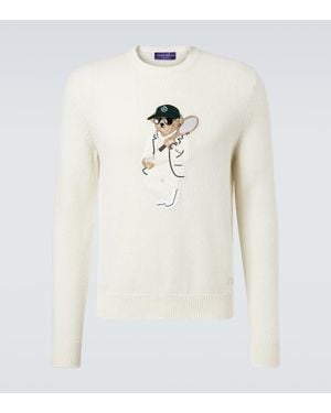 Ralph Lauren Pullover Polo Bear Aus Kaschmir - Weiß