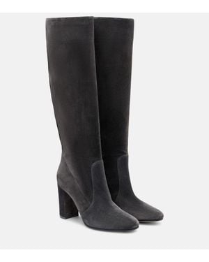 Gianvito Rossi Stiefel Glen 85 Aus Veloursleder - Schwarz