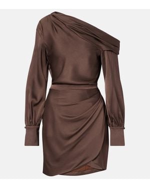 Jonathan Simkhai One-Shoulder-Minikleid Cameron - Braun
