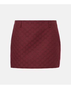 Gucci Minirock Aus Original GG Canvas - Rot