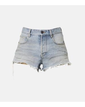 Balenciaga Jeansshorts - Blau