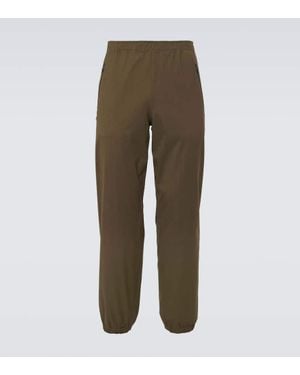 Loro Piana Wool-Blend Technical Joggers - Green