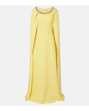 Safiyaa Robe Mit Kristallen - Gelb