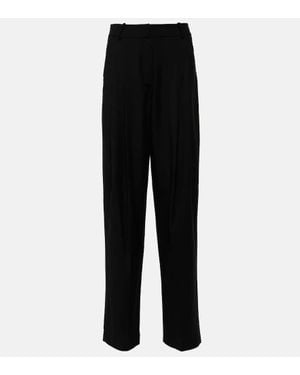 Frankie Shop Gelso High-Rise Wide-Leg Pants - Black